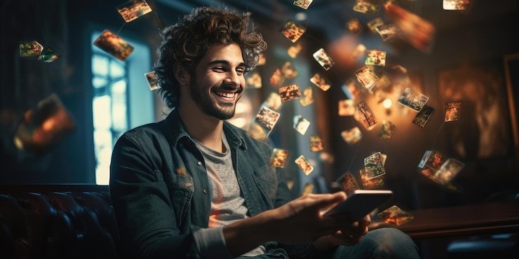 Layar permainan Slots di lagowin menampilkan gulungan, simbol, dan kontrol taruhan